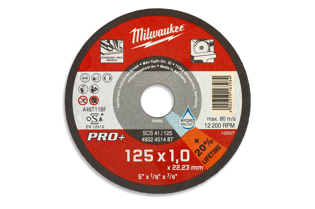 Metall-Trennscheiben (10 Stück) 125 mm MILWAUKEE