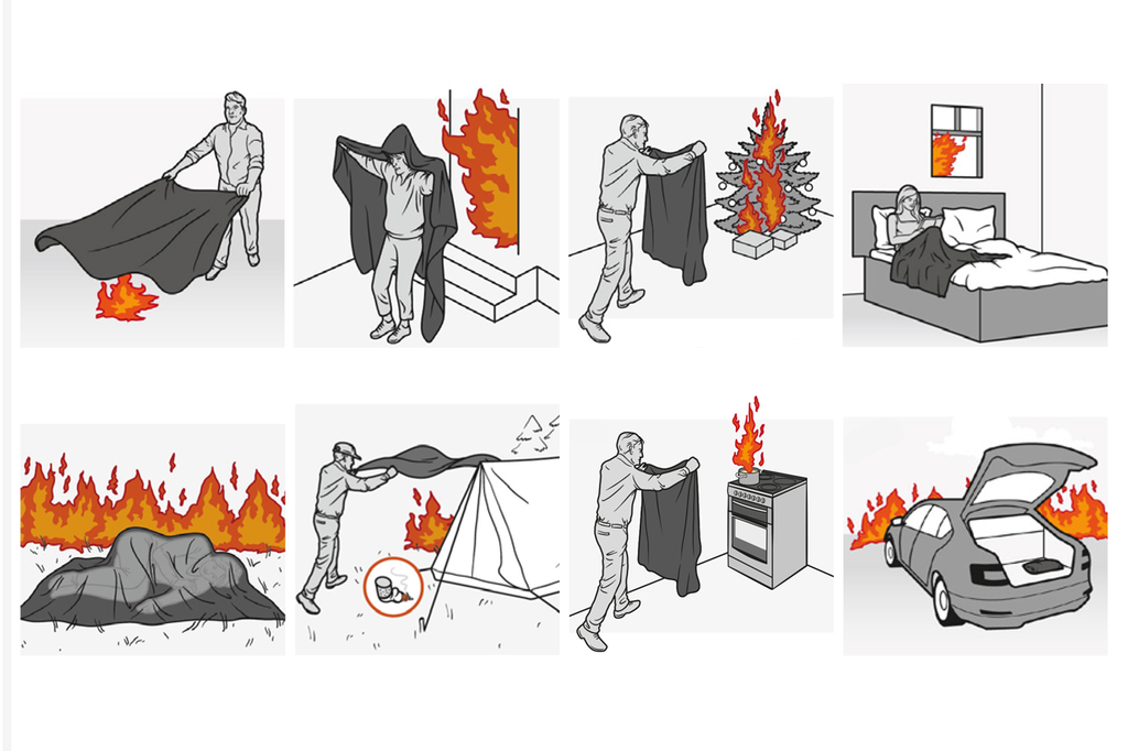 Feuerfeste Kuscheldecke 1,6x2,0 m